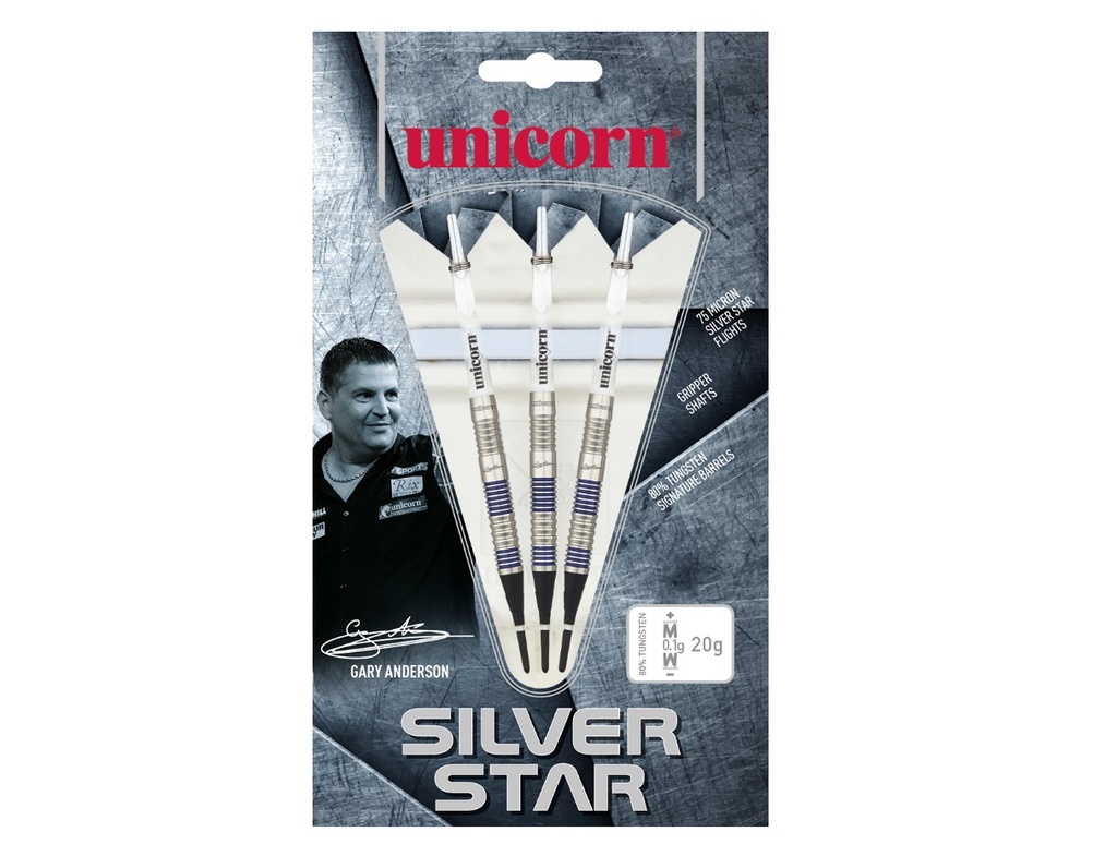 Soft Dart Silver Star Style Unicorn