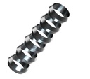 Fixierring Pyramid Silver Harrows