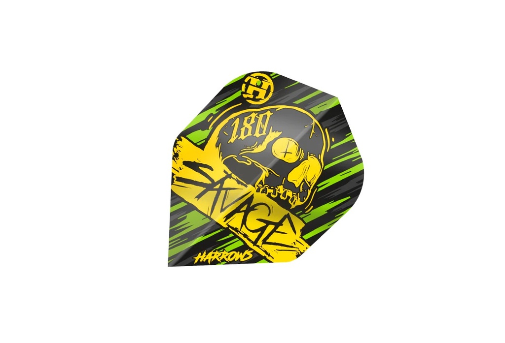 Ailettes Savage Yellow-Green Harrows
