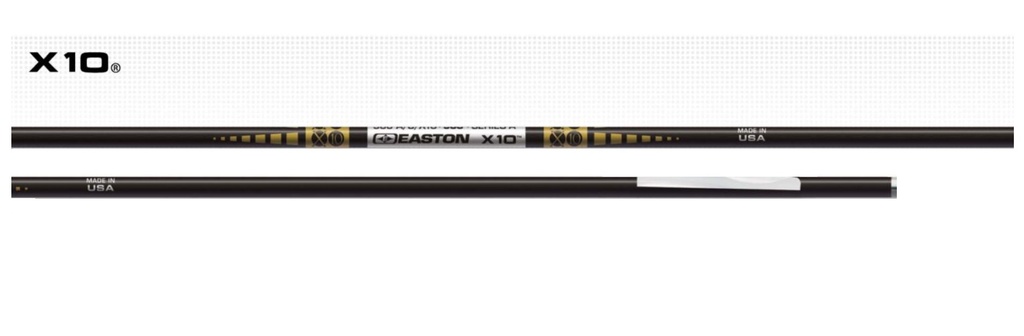 Tige de flèche X10 (12pc.) Easton