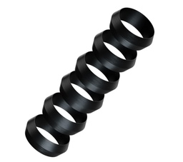 Fixing Ring Pyramid Black Harrows